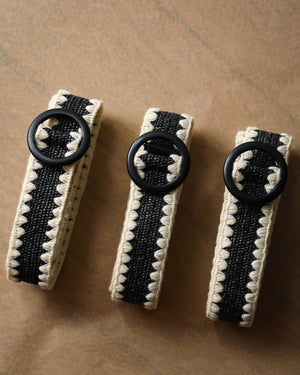 Kamili  Belt O/S Black&White