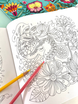 Happy Place Coloring Book