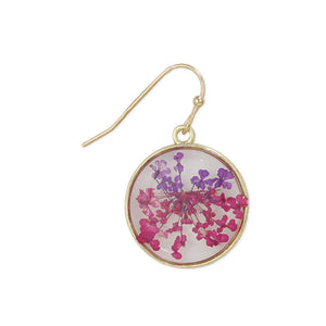 Pink&Purple Flower Earring