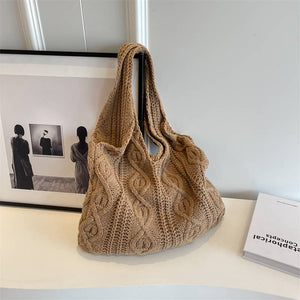 Crochet Hand-Woven Wool Bag