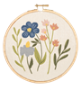 Embroidered Floral Wall Decor