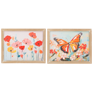 Flower & Butterfly Wall Decor