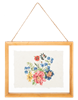 Floral Wall Decor in Floating Frame Horizontal