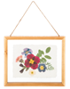 Floral Wall Decor in Floating Frame Horizontal