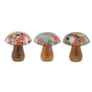 Flower Pattern Mushroom Decor