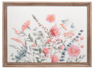 Embossed Wildflower Wall Decor
