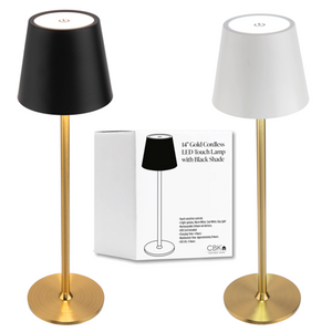 14H Gold Cordless LED Touch Lamp