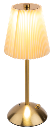 12HR Gold Cordless LED Touch Lamp