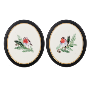 Robin on Evergreen Wall Decor