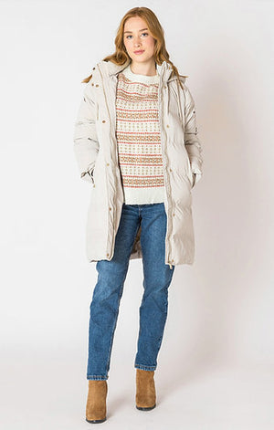 Laura Hooded Puffer Coat ( Birch)