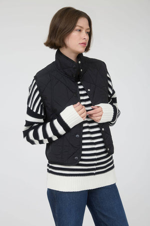 SNAP BUTTON PUFFER VEST