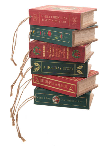 Xmas Book Box Orn.( Asst)