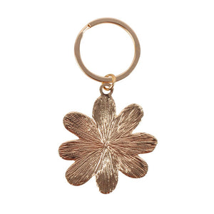 Daisy Flower Enamel Keyring