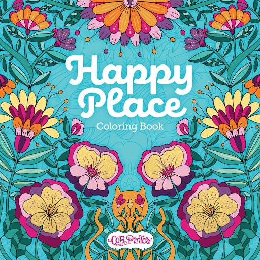 Happy Place Coloring Book