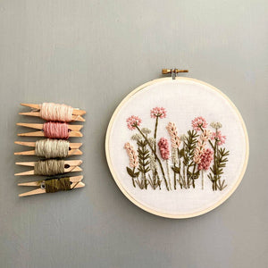 Hand Embroidery Kit - Meadow Blush & Olive