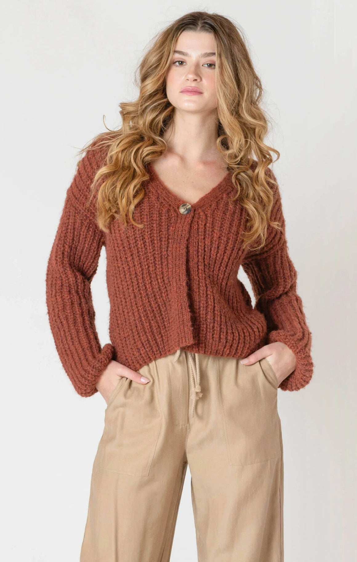 Lisa Single Button Cardigan