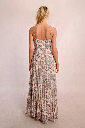 Freya Maxi Dress ( Cream Print )