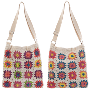 Crochet Granny Square Tote Bags