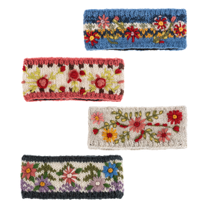 Embroidered Winter Headbands