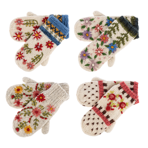 Embroidered Mittens
