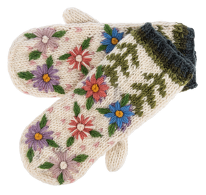 Embroidered Mittens