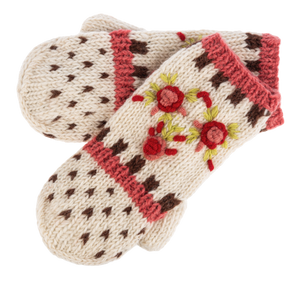 Embroidered Mittens