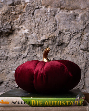 Velvet Pumpkin Decor