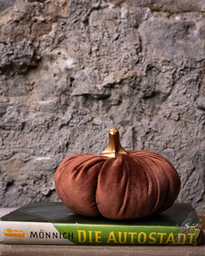 Velvet Pumpkin Decor