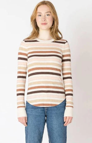 Mira Ribbed Crew Neck T-Shirt