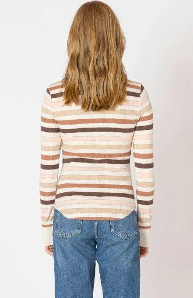 Mira Ribbed Crew Neck T-Shirt