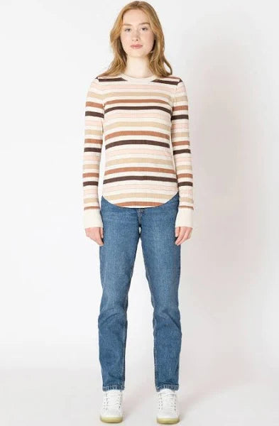 Mira Ribbed Crew Neck T-Shirt