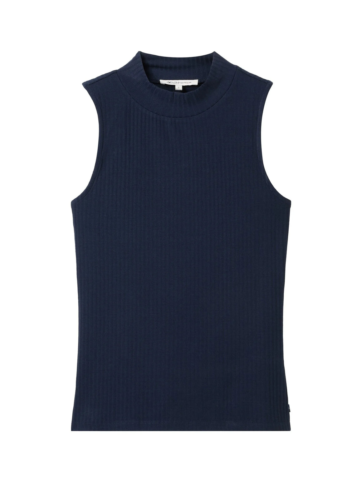 Mock Neck Rib Knit Top