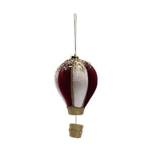 Small Foam & Fabric Hot Air Balloon Ornament