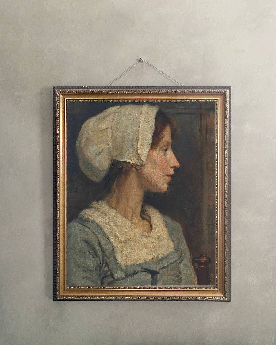 Vintage Art Canvas (Peasant Woman)